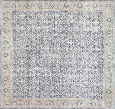 Vintage Turkish Oushak Rug 93 x 99 