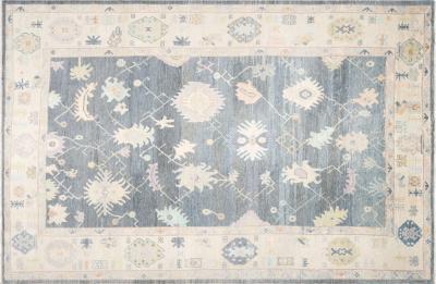 Vintage Turkish Oushak Rug 97 x 146 