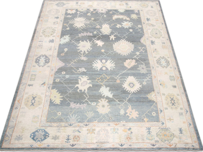 Vintage Turkish Oushak Rug 97 x 146