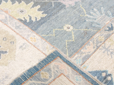 Vintage Turkish Oushak Rug 97 x 146