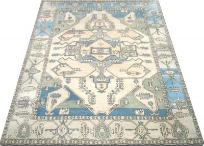 Vintage Turkish Oushak Rug 99 x 125 