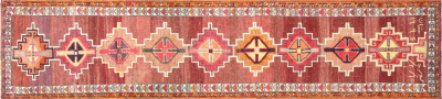 Vintage Turkish Oushak Runner 210 x 1210 