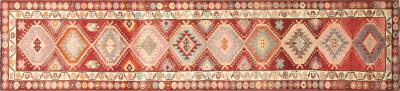 Vintage Turkish Oushak Runner 211 x 129 