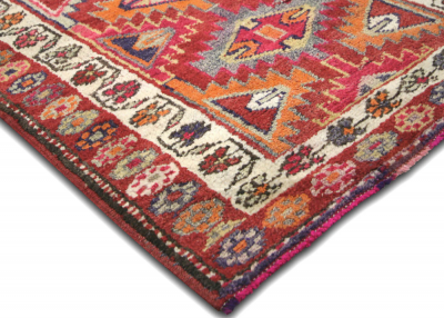 Vintage Turkish Oushak Runner 29 x 137 