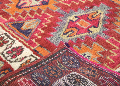 Vintage Turkish Oushak Runner 29 x 137 