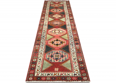 Vintage Turkish Oushak Runner 3 x 118 