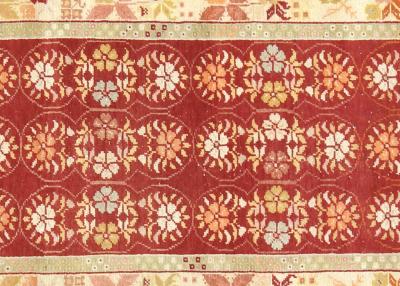 Vintage Turkish Oushak Runner 32 x 1210 