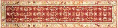 Vintage Turkish Oushak Runner 32 x 1210 