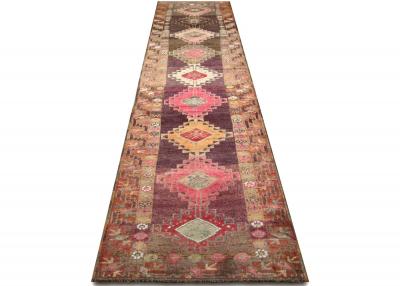 Vintage Turkish Oushak Runner 32 x 1310 