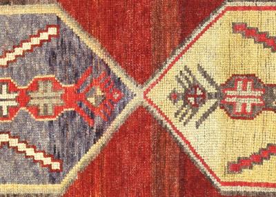 Vintage Turkish Oushak Runner 34 x 96