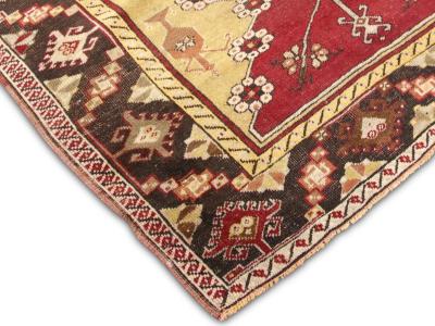 Vintage Turkish Oushak Runner 35 x 121 