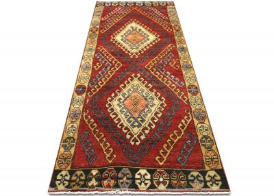 Vintage Turkish Oushak Runner 37 x 99 