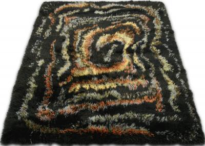 Vintage Turkish Shag Rug 511 x 8
