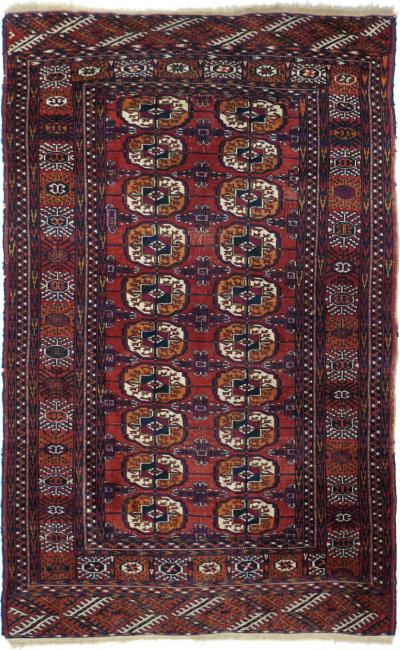 Vintage Turkmen Rug 38 x 59
