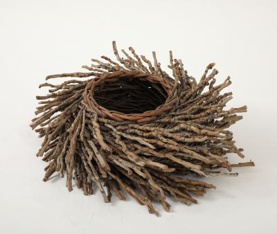 Vintage Twig Basket