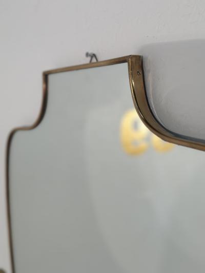 Vintage Unique Brass Wall Mirror 1970s