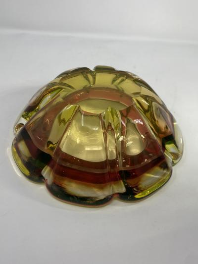 Vintage Uranium Murano Glass Ashtray