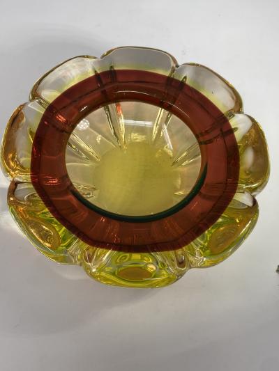 Vintage Uranium Murano Glass Ashtray
