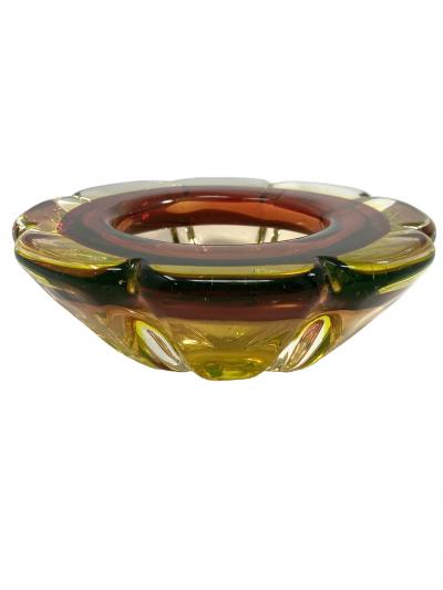 Vintage Uranium Murano Glass Ashtray