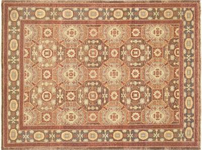 Vintage Uzbek Khotan Rug 64 x 86 