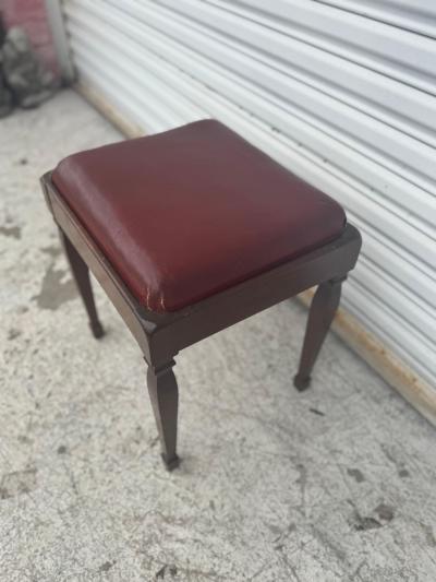 Vintage Walnut Singer Sewing Stool with Lift Top