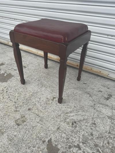 Vintage Walnut Singer Sewing Stool with Lift Top