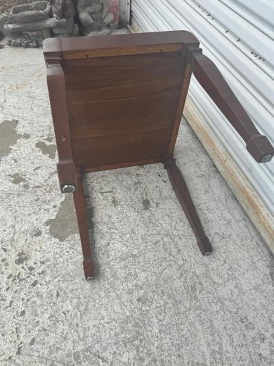Vintage Walnut Singer Sewing Stool with Lift Top
