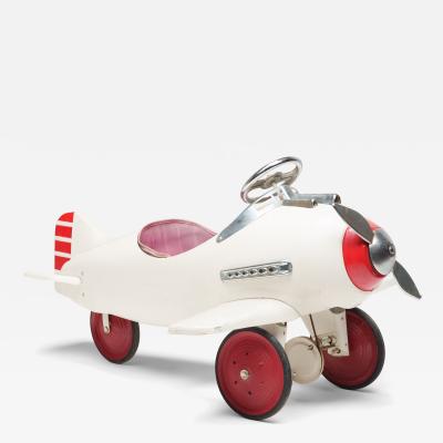 Vintage White Pedal Airplane