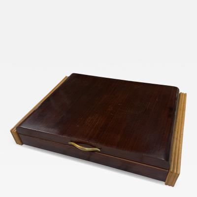 Vintage Wooden Desktop Organizer Box