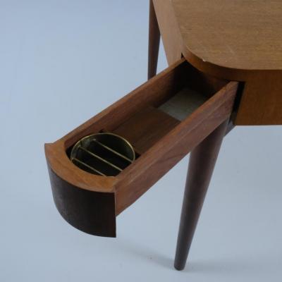 Vintage Wooden Game Card Table Attr to Carin Bryggman Finland 1950s