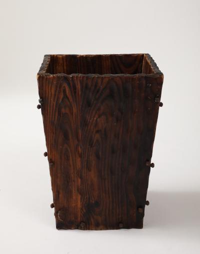Vintage Wooden Waste Bin