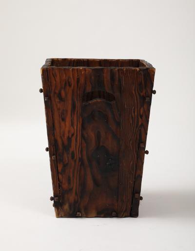Vintage Wooden Waste Bin
