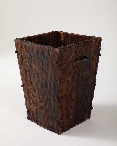 Vintage Wooden Waste Bin