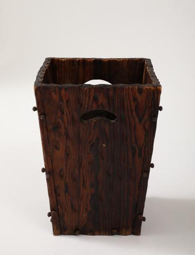 Vintage Wooden Waste Bin