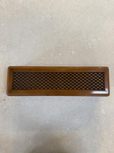 Vintage Wooden Woven Jewelry Box
