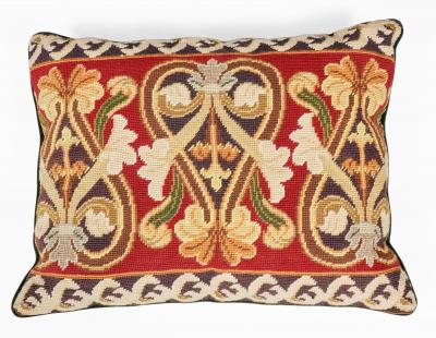 Vintage Wool Needlework Cushion