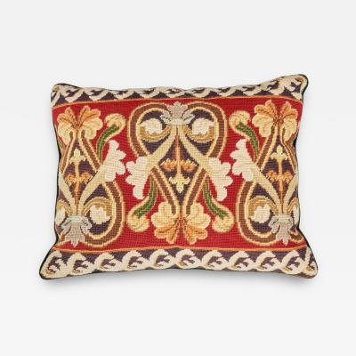 Vintage Wool Needlework Cushion