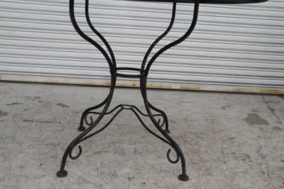 Vintage Wrought Iron Outdoor Patio Dining Set
