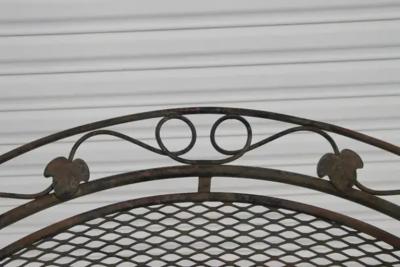 Vintage Wrought Iron Outdoor Patio Dining Set