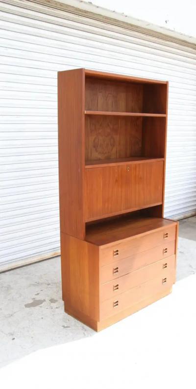 Vintage cabinet with drawers and writing desk