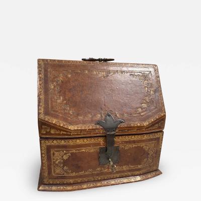 Vintage leather Bar set Italy 1950s