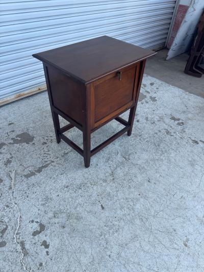 Vintage smoking table w drop front door
