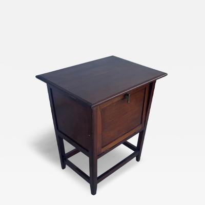 Vintage smoking table w drop front door