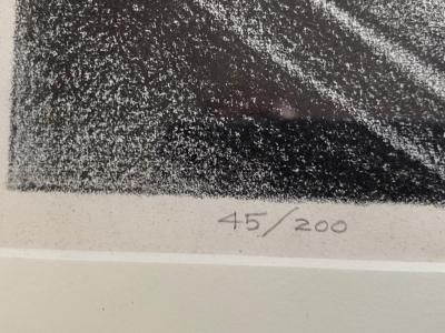 Virgil Finlay GIRL WRITING IN BOOK LITHOGRAPH BY VIRGIL FINLAY
