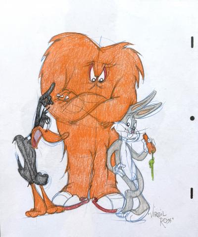Virgil Ross Gossamer Daffy Duck and Bugs Bunny 