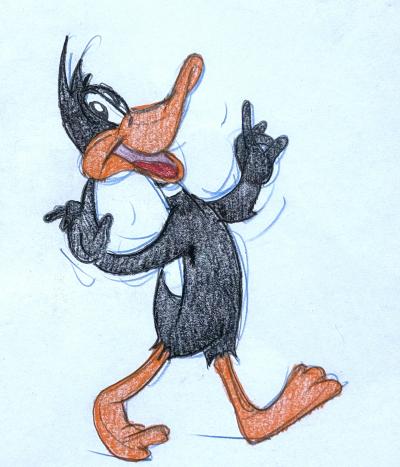 Virgil Ross Tasmanian Devil and Daffy Duck 