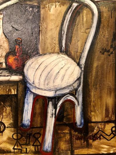 Vitaly Dlugy White Chair 1989 Oil on Canvas