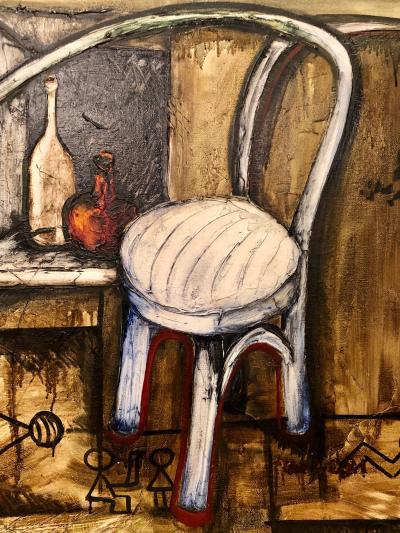Vitaly Dlugy White Chair 1989 Oil on Canvas