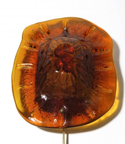Vitrika Wall Amber Glass Sconce