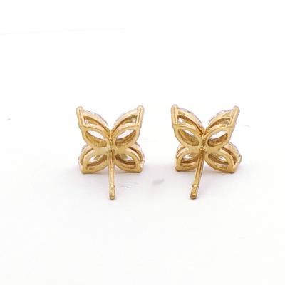 Vittoria Yellow Gold Marquise Earrings